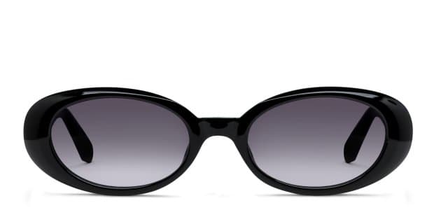 Quay Felt Cute Shiny Black Prescription Sunglasses display picture 3