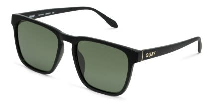 Quay Unplugged Matte Black glasses - Matte Black - Angle View