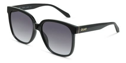 Quay Wide Awake Shiny Black glasses - Shiny Black - Angle View