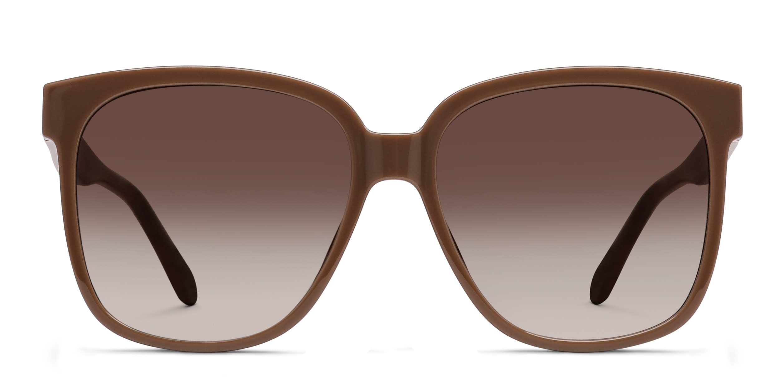 Quay Wide Awake Brown glasses - Brown - Frontal View