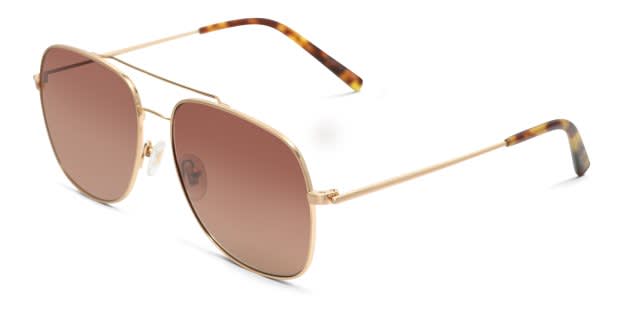Diff Brooklyn Gold, Green Prescription Sunglasses - 50% Off Lenses