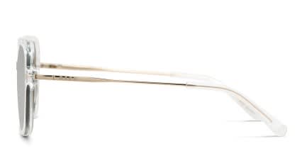 Diff Sandra Clear glasses - Clear - Side View