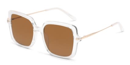 Diff Sandra Clear glasses - Clear - Angle View