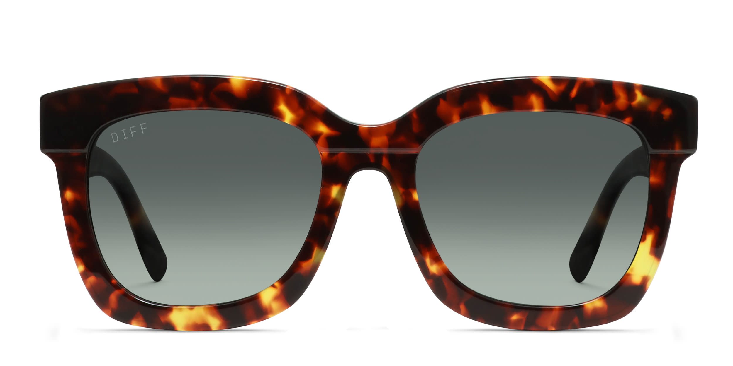 Diff Carson Tortoise glasses - Tortoise - Frontal View