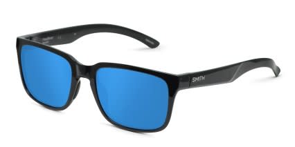 Smith Headliner Shiny Black, Blue glasses - Shiny Black / Blue - Angle View