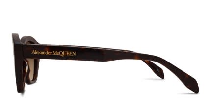 Alexander McQueen AM0355S Tortoise, Brown glasses - Tortoise / Brown - Side View