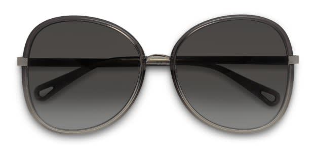 Chloe Oversized Black Frames with Gray Gradient Lenses CH0357S Chloé Panthos Sunglasses 001 Black Gradient Grey  main image 3