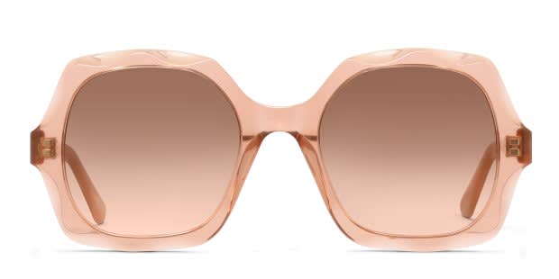 Chloé\' Women\'s Oversized Gradient Lens Sunglasses - Pink Frame Chloé Womens Gold Ch0283s Pilot-frame Metal Sunglasses In  main image 3