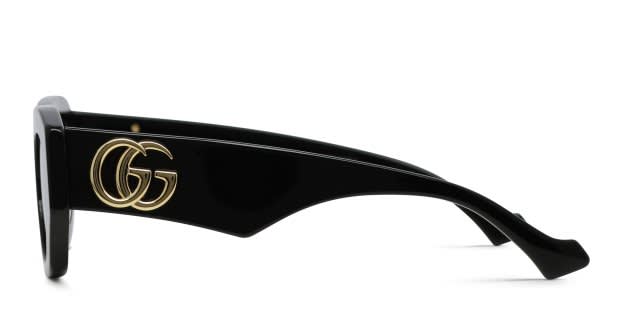 Gucci Black Sunglasses with Gold Emblem GG1421S Gucci - GG1421S (Black) – Good See Co main image 4