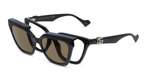 The Gucci GG1542S is a standout glasses frame purring with cat-eye