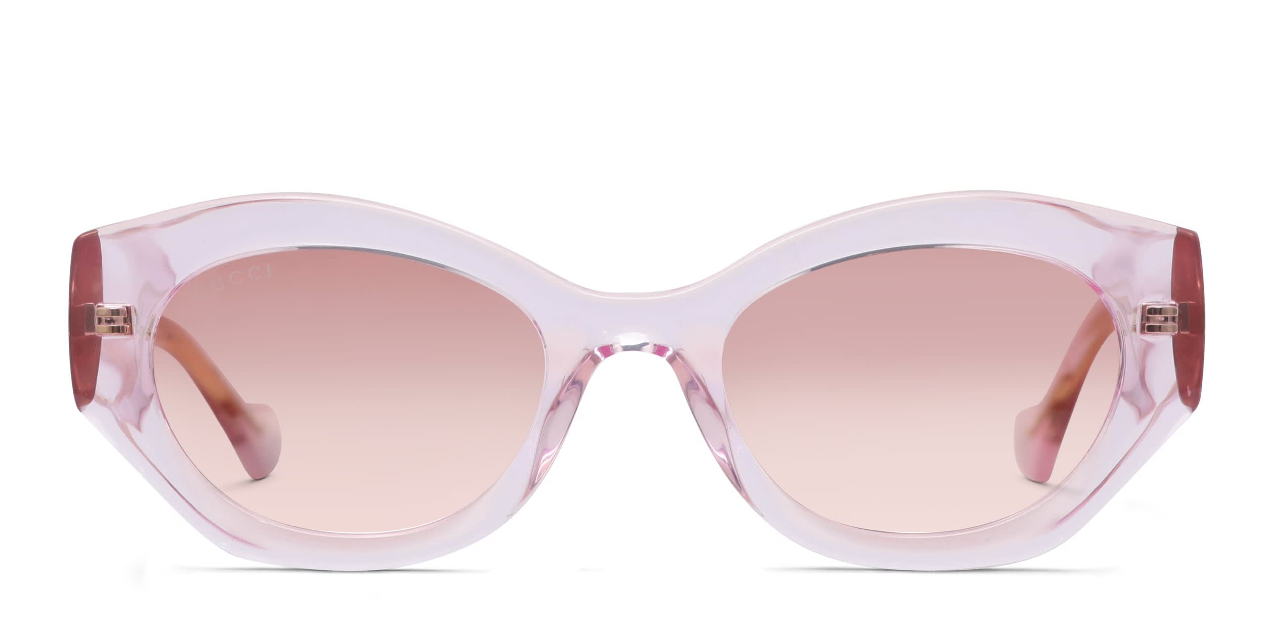 Gucci GG1553S Pink, Clear glasses - Pink / Clear - Frontal View