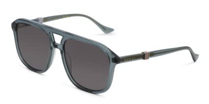 Gucci GG1494S Blue, Clear glasses - Blue / Clear - Angle View