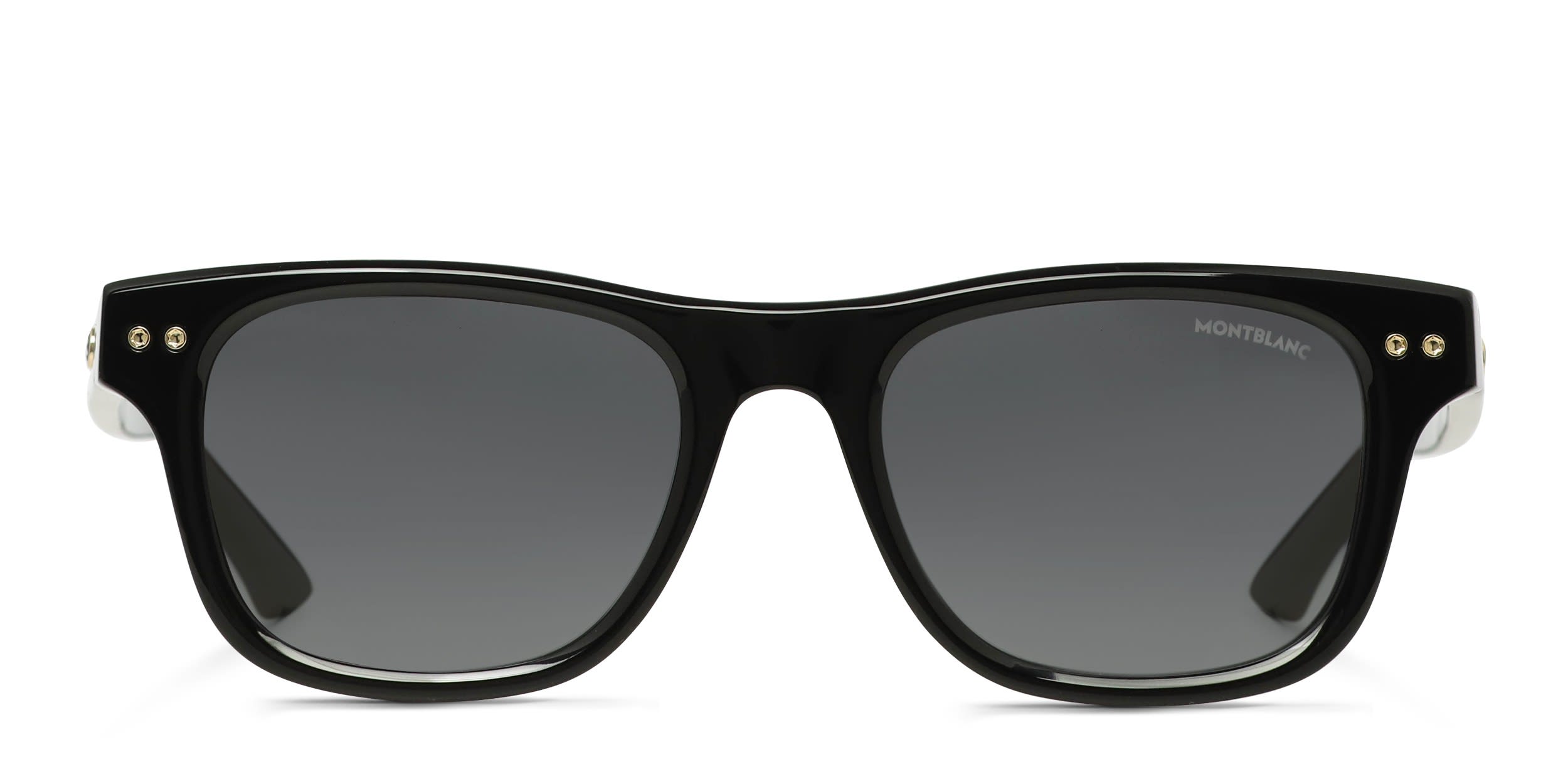 Mont Blanc MB0254S Shiny Black glasses - Shiny Black - Frontal View