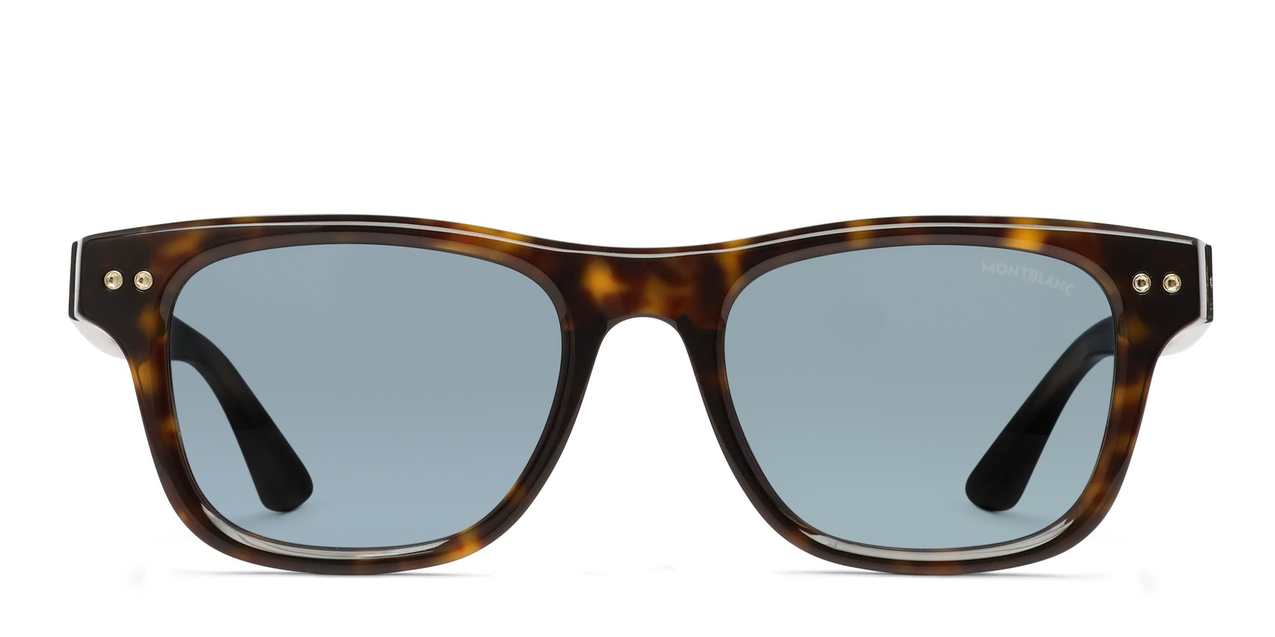 Mont Blanc MB0254S Tortoise glasses - Tortoise - Frontal View