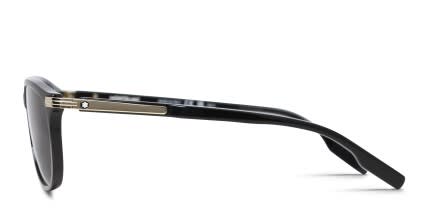 Mont Blanc MB0276S Shiny Black glasses - Shiny Black - Side View