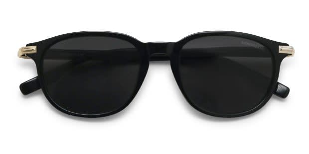 The Montblanc MB0276S is a full-rim square frame with a modern