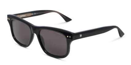 Montblanc MB0319S Shiny Black glasses - Shiny Black - Angle View