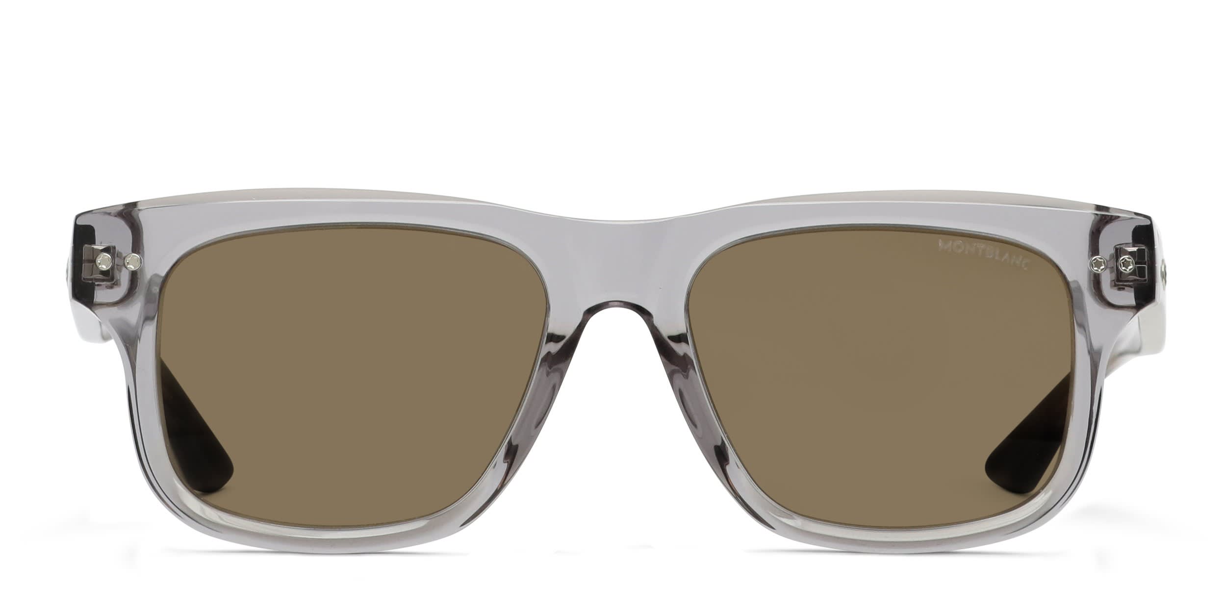 The Montblanc MB0320S is a classic full-rim style exuding