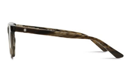 Mont Blanc MB0320S Brown, Green glasses - Brown / Green - Side View