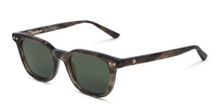 Mont Blanc MB0320S Brown, Green glasses - Brown / Green - Angle View