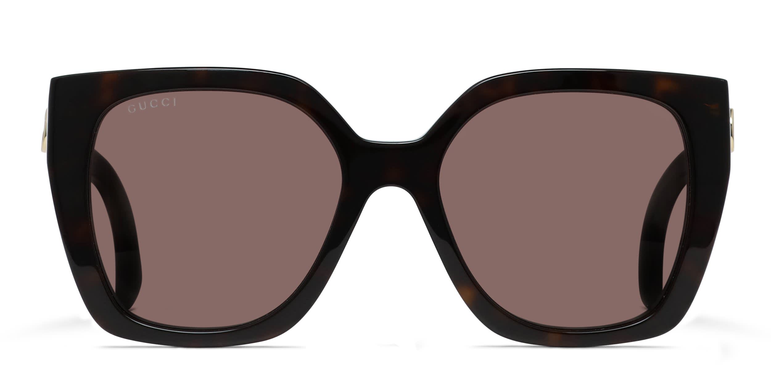 Gucci GG0382S Tortoise, Orange, Gold Prescription Sunglasses