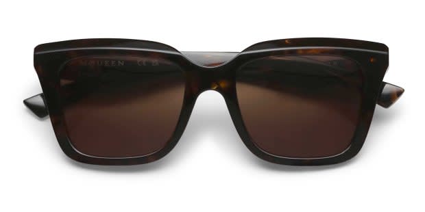 Alexander McQueen AM0473S Tortoise Prescription Sunglasses
