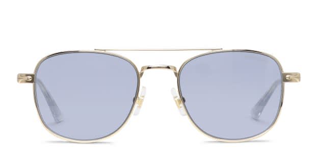 Mont Blanc MB0363S Gold, Blue Prescription Sunglasses