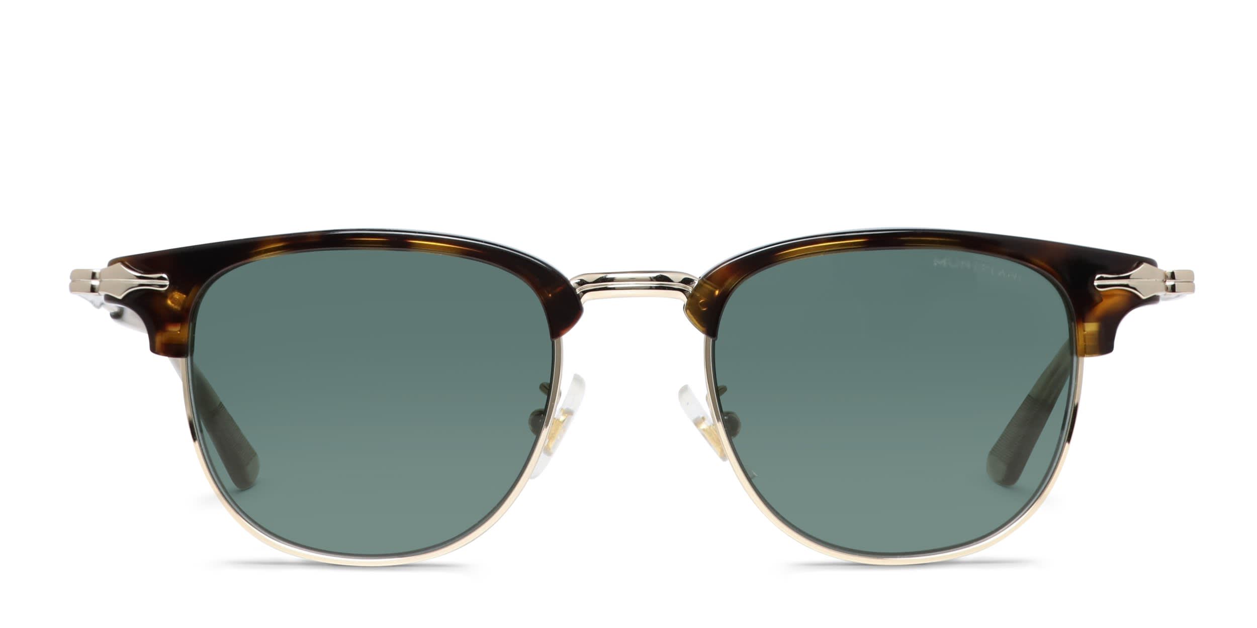 Mont Blanc MB0364S Tortoise, Gold glasses - Tortoise / Gold - Frontal View