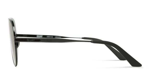 Quay Open Tab Black Prescription Sunglasses
