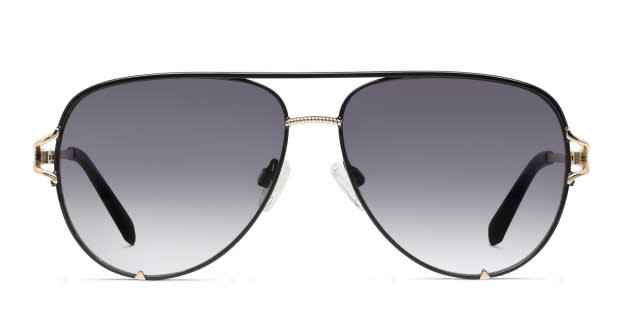 Quay High Key Twist Black, Gold Prescription Sunglasses display picture 2