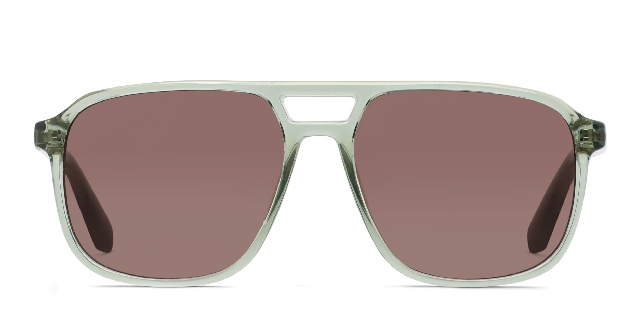 Quay Australia On The Fly Blue Light Glasses Olive Green Aviator Frames 126 ON THE FLY Square Aviator Sunglasses with Plastic Frame – QUAY main image 3