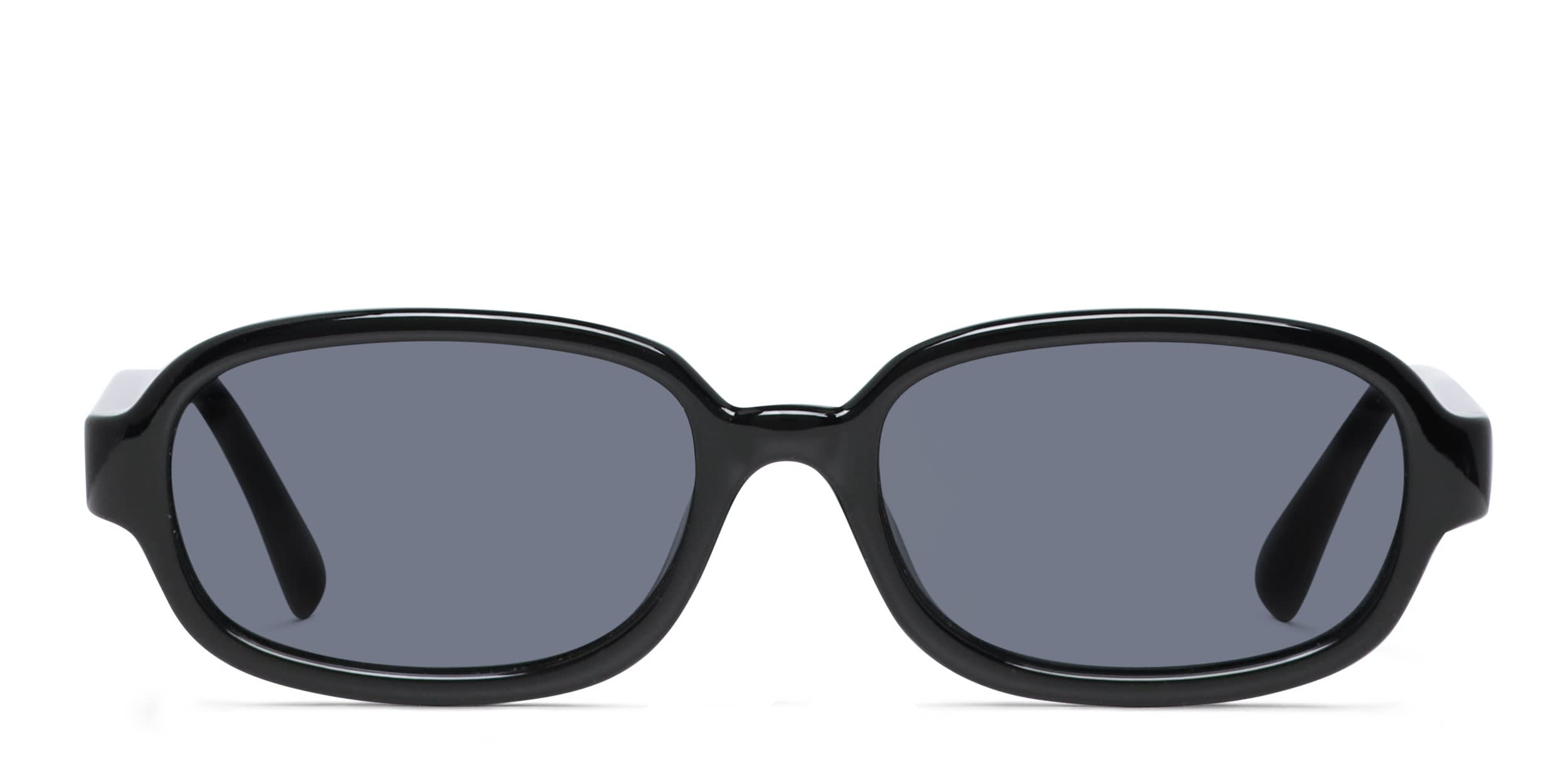 Quay Could Never Shiny Black glasses - Shiny Black - Frontal View
