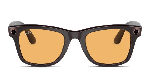 Ray-Ban Meta Smart Glasses RW4008 Wayfarer Black, Brown Sunglasses