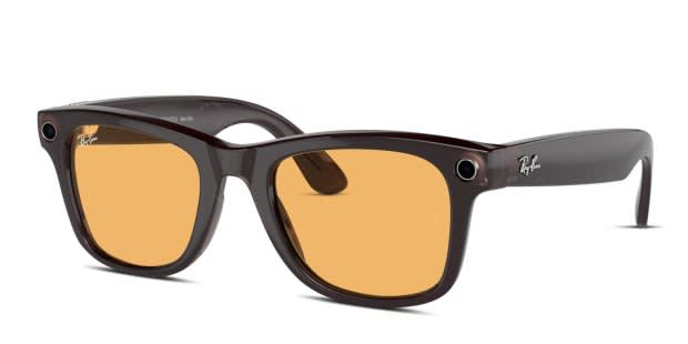 Ray-Ban Meta Smart Glasses RW4008 Wayfarer Black, Brown Sunglasses