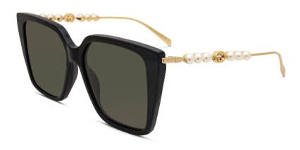 Gucci GG1967S Shiny Black glasses - Shiny Black - Angle View