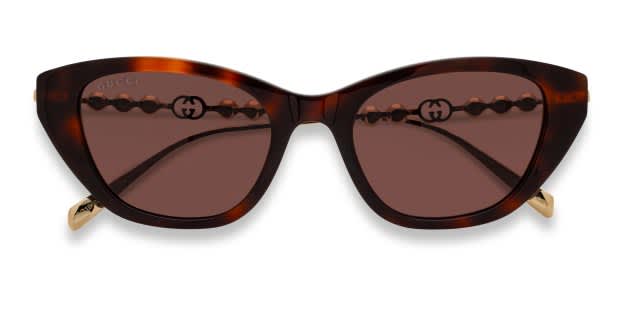 小物 GUCCI Tortoise Cat Eye Sunglasses Brown Gucci GG1968S Tortoise Prescription Sunglasses