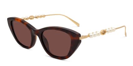 Gucci GG1968S Tortoise glasses - Tortoise - Angle View
