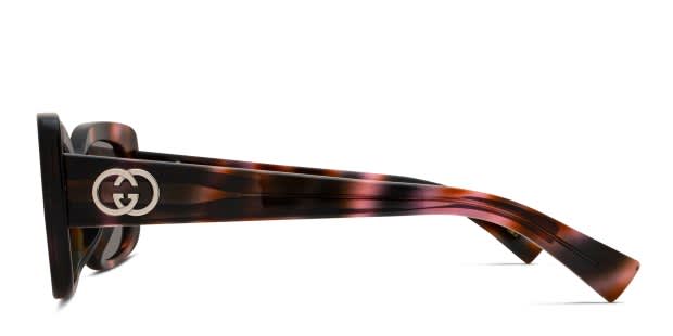 Gucci GG1979SK Tortoise, Purple Prescription Sunglasses