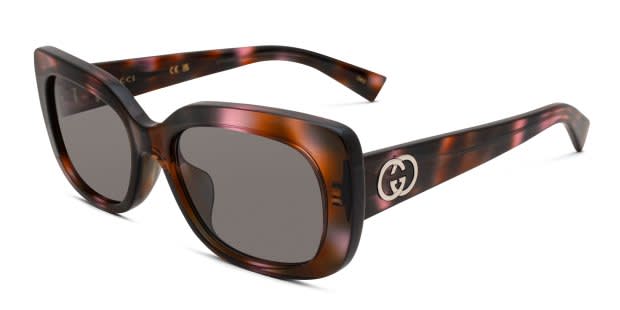 Gucci GG1979SK Tortoise, Purple Prescription Sunglasses