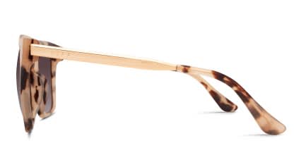 Diff Bella Tortoise, Beige glasses - Tortoise / Beige - Side View