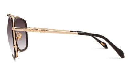 Just Cavalli SJC030V Black, Gold glasses - Black / Gold - Side View