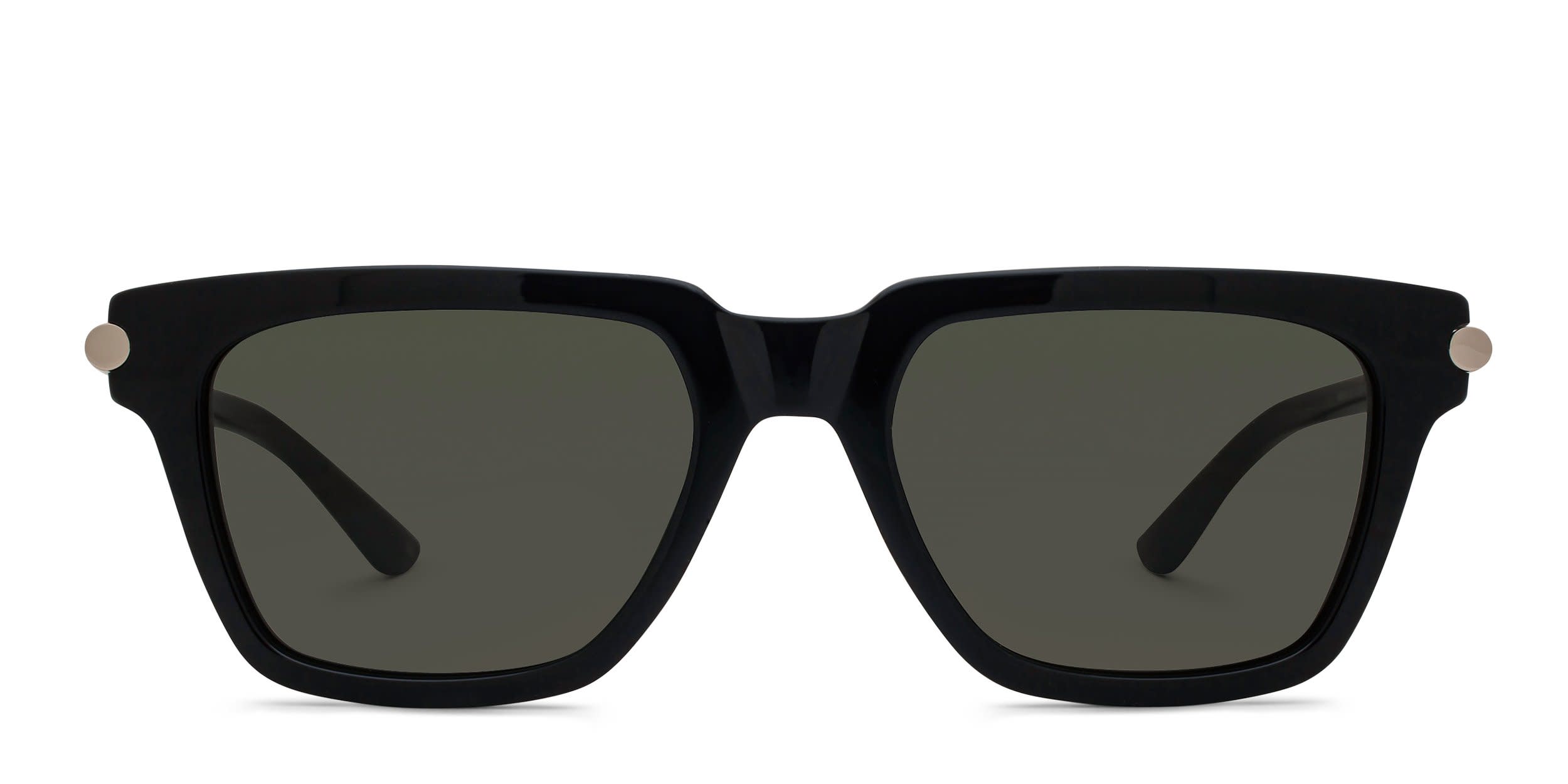 Alexander McQueen AM0519S Black, Gray glasses - Black / Gray - Frontal View