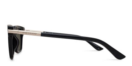 Alexander McQueen AM0519S Black, Gray glasses - Black / Gray - Side View
