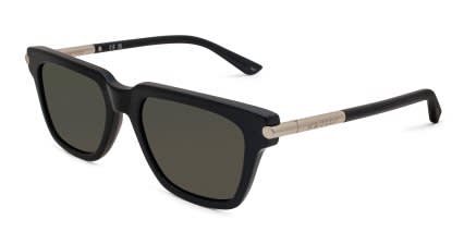 Alexander McQueen AM0519S Black, Gray glasses - Black / Gray - Angle View