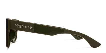 Alexander McQueen AM0528SA Green glasses - Green - Side View