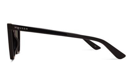 Alexander McQueen AM0536S Black, Gray glasses - Black / Gray - Side View