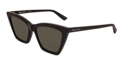 Alexander McQueen AM0536S Black, Gray glasses - Black / Gray - Angle View