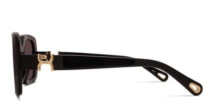 Chloe CH0333S Black, Gray glasses - Black / Gray - Side View