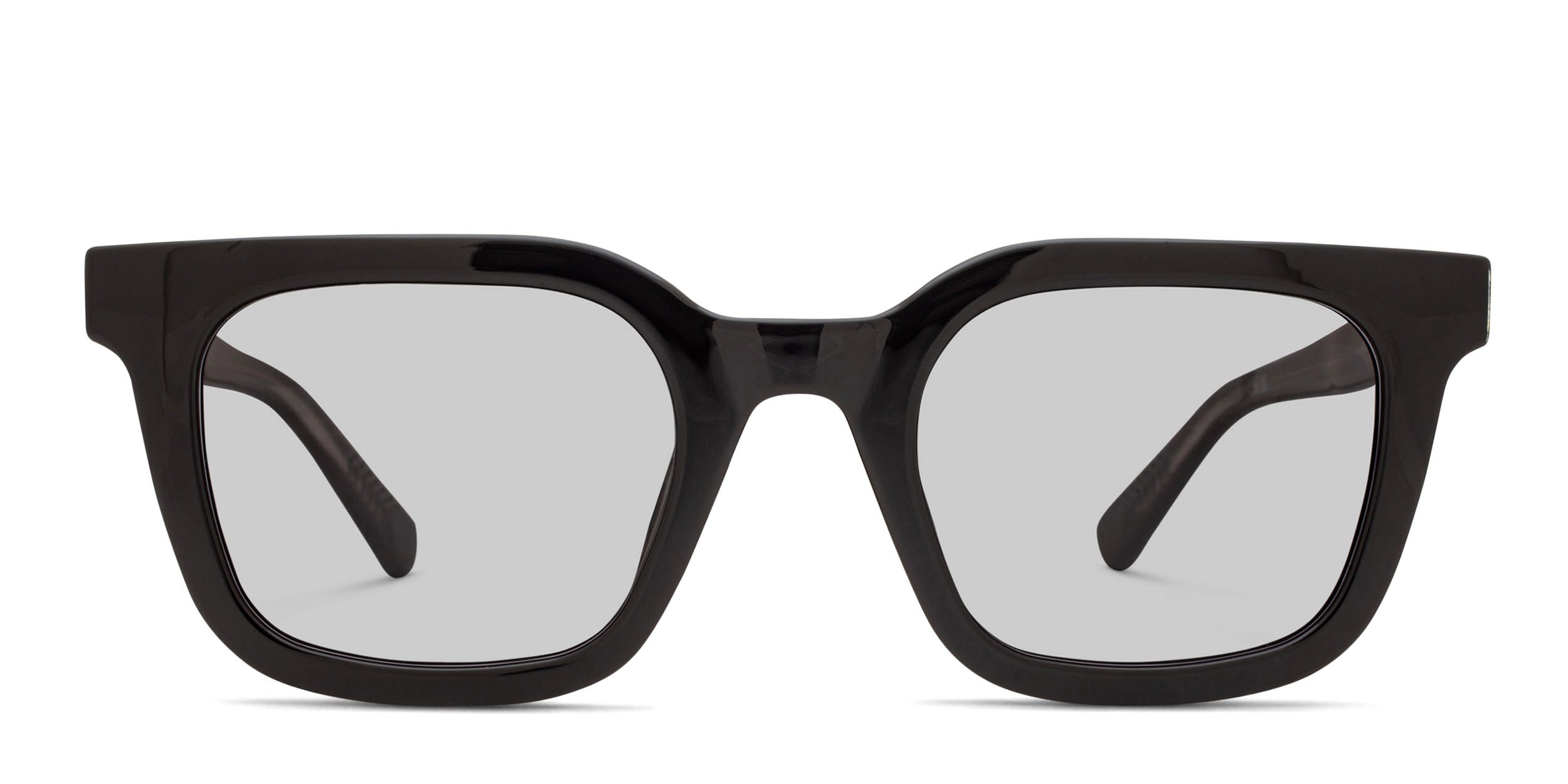Quay Game Over Shiny Black glasses - Shiny Black - Frontal View
