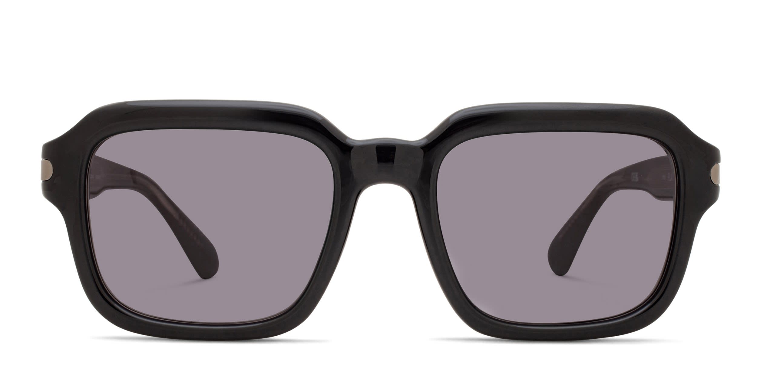 Quay Playback Shiny Black glasses - Shiny Black - Frontal View